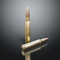 Modern bullet pistol bullet rifle bullet machine gun bullet 3d model