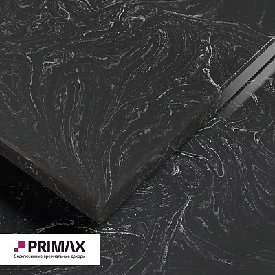 Premium Black Marble Component With Veined Texture For Modern Kitchen Countertop 3d model