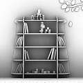 Green Children's Bookshelf With Multiple Shelves Toys Blocks Small House And White Leaf Wall Decor