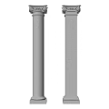 European Roman Column 3d model