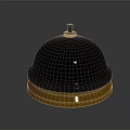 Classic Metal Service Bell With Wooden Base For Hotel And Restaurant Use