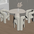 Modern Leisure Tables and Chairs Negotiation Tables and Chairs Dining Tables and Chairs 3d model