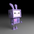 Cartoon mechanical rabbit 3d model