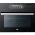 Modern Black Kitchen Oven With Digital Display And Glass Door