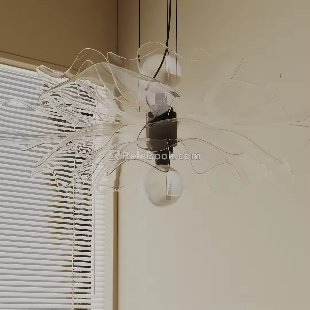 Modern chandelier 3d model