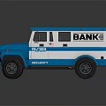 Blue And White Brinks Security Armored Military Vehicle For Secure Transport