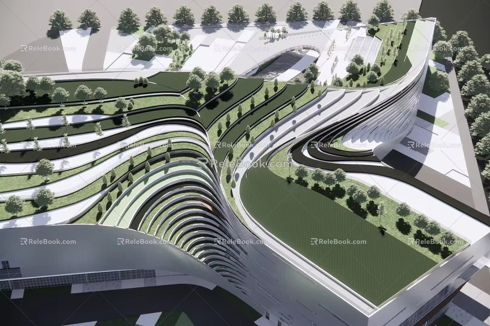 Museum Architecture Exhibition Hall Architecture Culture Hall Architecture 3d model