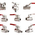 valve switch ball valve pipeline valve angle valve metal hardware pipe fittings 3d model