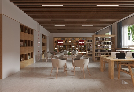 Library 3d model