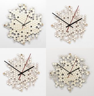 Modern clock wall decoration 3d model