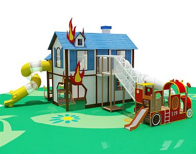 Modern Amusement Equipment 3d model