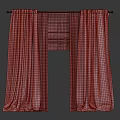 Gray Pleated Linen Curtains With White Sheer Voile Panels For Home Window Decor