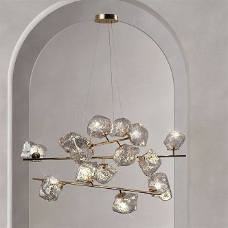 Light Luxury Chandelier Multi-head Chandelier 3d model