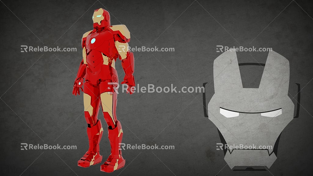 Game Movie Character Iron Man model