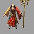 Presiding Master Mage Monk Elder Abbot Fahai Shaolin Monk 3d model