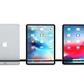 Apple iPad Tablet Featuring Multiple App Icons And Various Display Angles 3d model