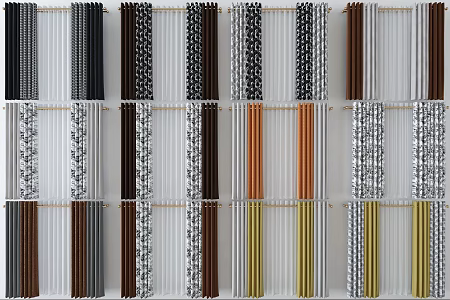 Curtains 3d model