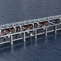 Belt Scale High Precision Floating Belt Scale High Precision Belt Scale 3d model