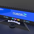 MORE 2019 Data Summit Stage Setup With Colorful POWER Letters And Company Logos