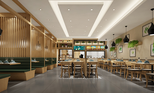 Modern Restaurant 3d model