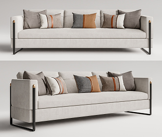 Modern Multiplayer Sofa 3d model