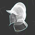 Ancient Black Warrior Helmet With Face Guard And Battle Gear Design