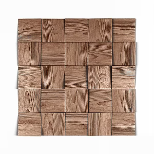 Wood Grain Splicing Wall Decoration Panel Decorative Panel 3d model