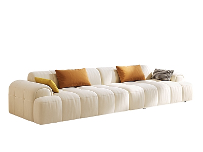 Modern Living Room Sofa Multi-person Sofa Caterpillar Sofa Cream Wind Sofa Clouds Sofa 3d model