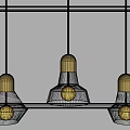 Modern Pendant Lights With Golden Base And Glass Shades In Various Shapes