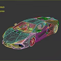 Gray Luxury Sports Car With Sleek Body Black Wheels And Roof Vents