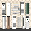 Different Types of Air Conditioners and Fans With Wall Mounted Standing and Cabinet Designs