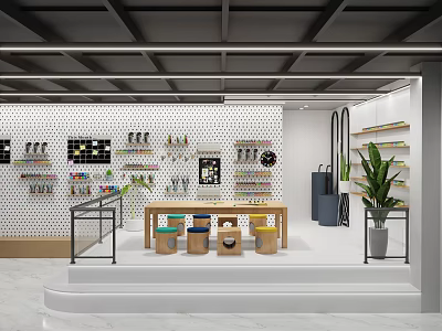 Modern Open Kitchen Interior With Island Counter And Stainless Steel Appliances 3d model