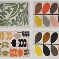 Colorful Square Rugs With Leaf And Geometric Patterns For Modern Home Decor