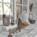 Modern Ornaments Combination TV Cabinet Ornaments Sideboard Ornaments 3d model
