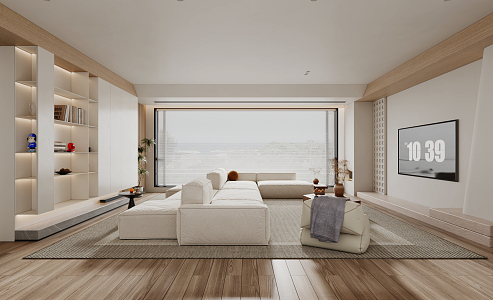 modern living room 3d model