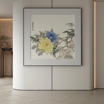 New Chinese Decorative Painting 3d model