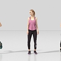 Sports People Running People Exercise Fitness Long-distance Running Running 3d model