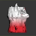 Cute Cat Shaped Mug With Gradient Color And Heart Patterns On Tail Handle