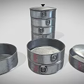 Durable Metal Storage Containers With Stackable Design And Secure Lids For Home