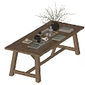 Quiet wind table console 3d model