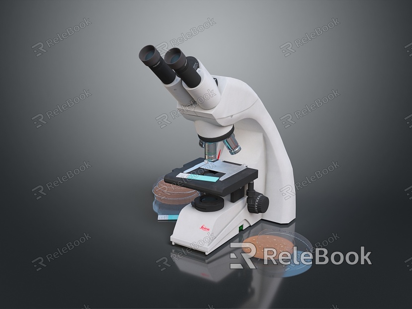 Microscope Magnifier Experimental Equipment Physical Equipment Chemical Observation Equipment Inspection Equipment Science Fiction Equipment model