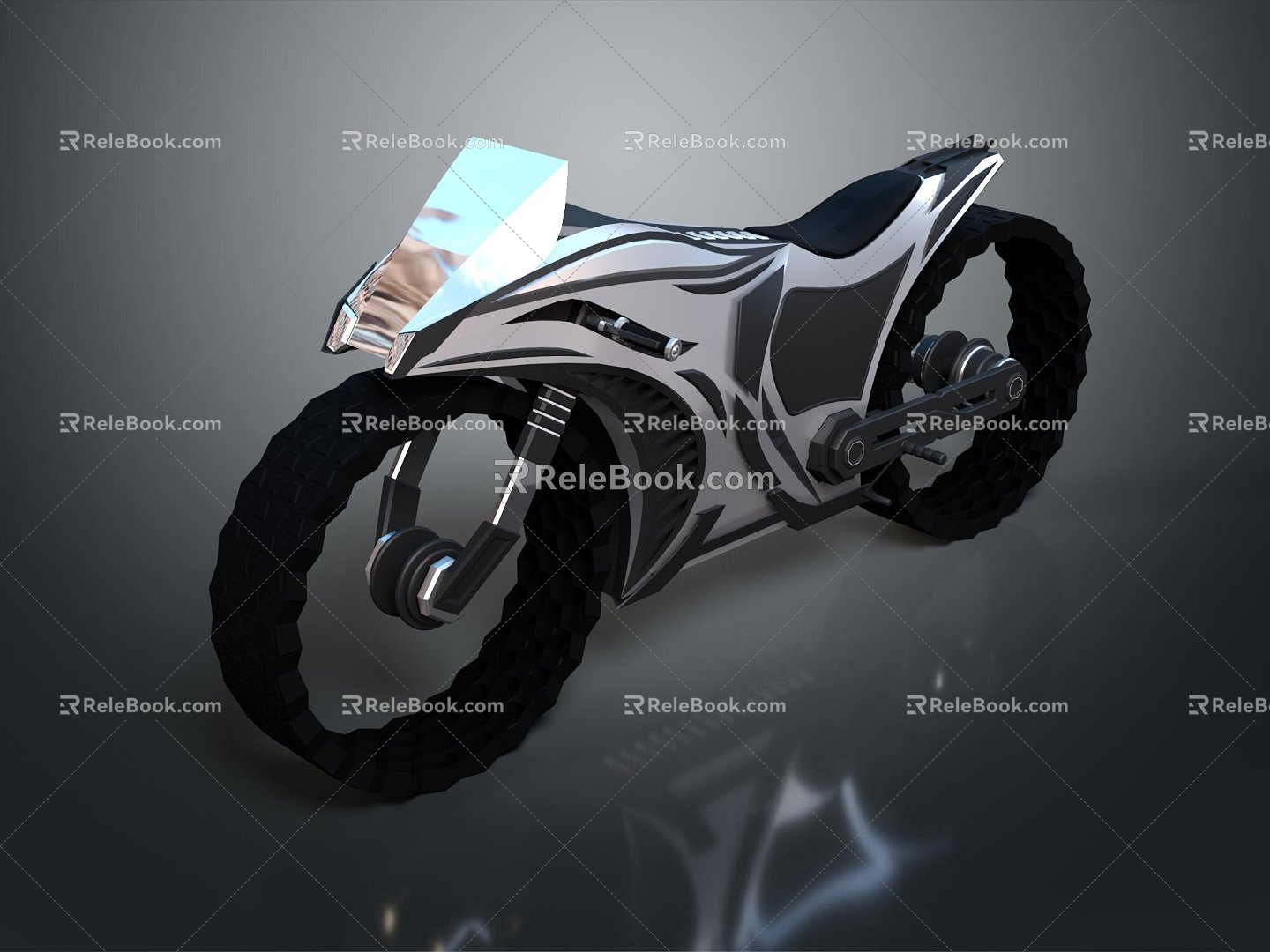 Modern Jet Motorcycle Sci-Fi Motorcycle Concept Motorcycle Flying Car model