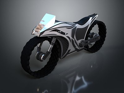 Modern Jet Motorcycle Sci-Fi Motorcycle Concept Motorcycle Flying Car 3d model