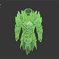 Blue Ice Crystal Fantasy Weapon With Magical Design For Game Characters