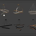 Modern Contemporary Chandeliers With Various Spiral And Curved Designs For Interior Lighting