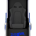Futuristic VR Gaming Seat With Modern Design Blue White Color And Comfortable Features