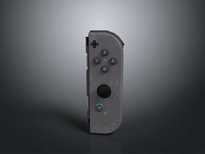 Ergonomic Computer Game Controller With Modern Gray Design And Responsive Buttons Analog Stick 3d model