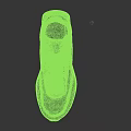White Black And Neon Green Nike Swoosh Casual Sports Shoes With White Laces