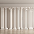 Jane European Columns Roman Columns 3d model