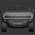 White Military Pickup Truck With Modern Design And Rugged Off Road Tires